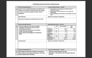 Martin Nolan performance objectives photo